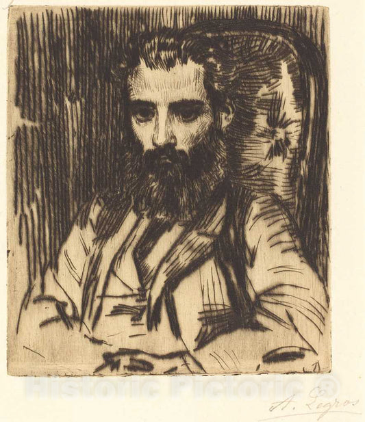 Art Print : Alphonse Legros, Florestan Mionnet - Vintage Wall Art