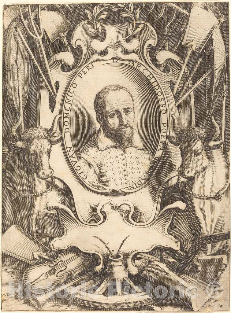 Art Print : Jacques Callot, Giovanni Domenico Peri, 1619 - Vintage Wall Art