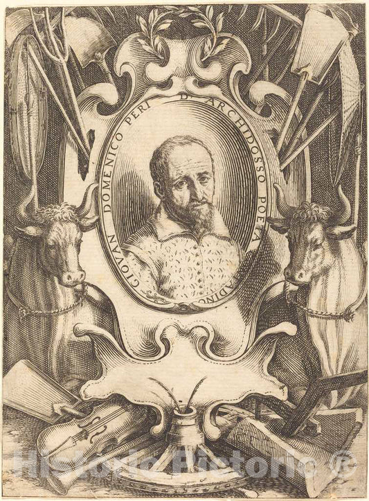 Art Print : Jacques Callot, Giovanni Domenico Peri, 1619 - Vintage Wall Art