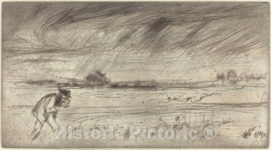 Art Print : James McNeill Whistler, The Storm, 1861 - Vintage Wall Art