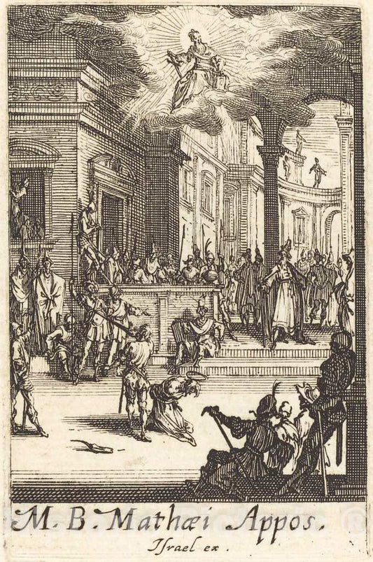 Art Print : Jacques Callot, The Martyrdom of Saint Matthew, c.1635 - Vintage Wall Art