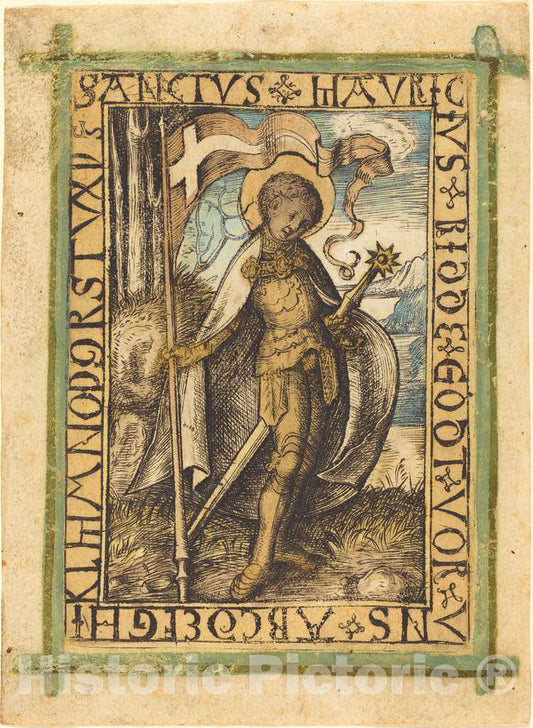 Art Print : Saint Maurice, c.1485 - Vintage Wall Art