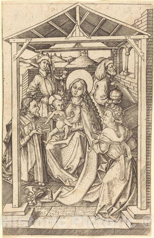 Art Print : The Adoration of The Magi, c.1463 - Vintage Wall Art