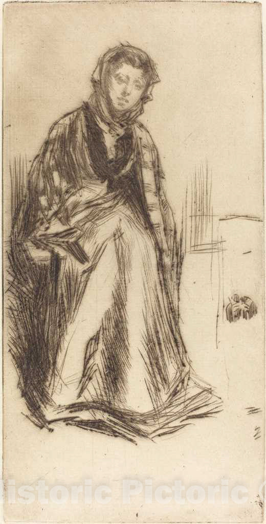 Art Print : James McNeill Whistler, The Scotch Widow, 1875 - Vintage Wall Art