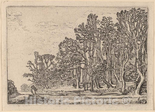 Art Print : Willem Buytewech, Two Plank Hedges, 1621 - Vintage Wall Art