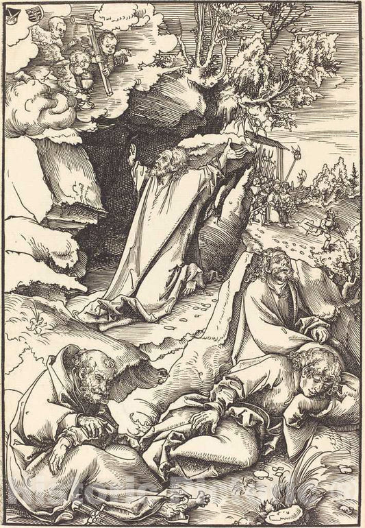 Art Print : Lucas Cranach The Elder, Christ on The Mount of Olives, in or Before 1509 - Vintage Wall Art