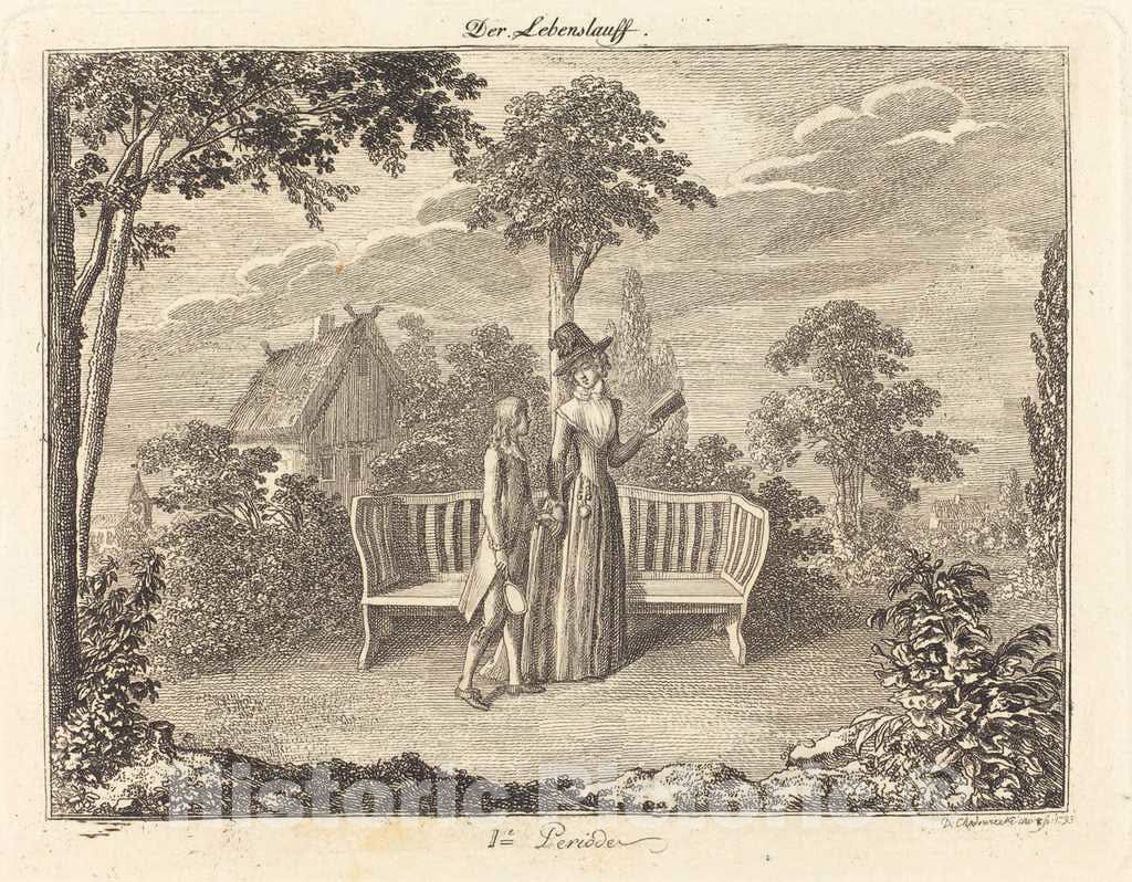 Art Print : Daniel Nikolaus Chodowiecki, Childhood, 1793 - Vintage Wall Art