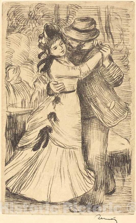 Art Print : Auguste Renoir, Dancing in The Country (La Danse a la campagne), c. 1890 - Vintage Wall Art