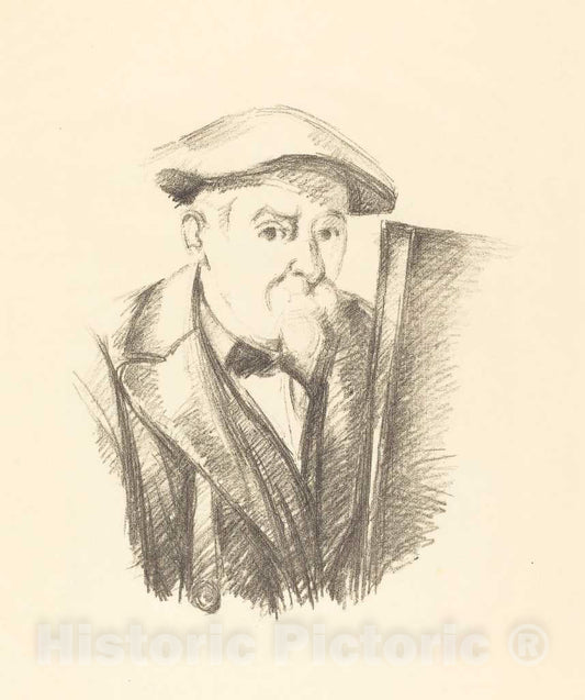 Art Print : Paul CÃ©zanne, Self-Portrait, 1898 - Vintage Wall Art