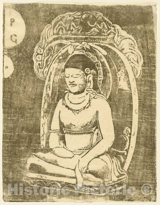 Art Print : Paul Gauguin, Bouddha, in or After 1895 - Vintage Wall Art