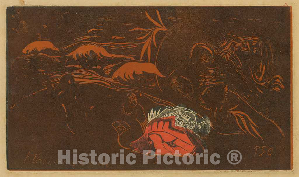 Art Print : Paul Gauguin, The Universe is Created (L'Univers est cree), c. 1894 - Vintage Wall Art