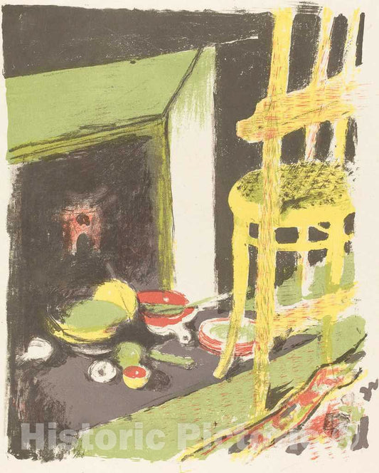 Art Print : Edouard Vuillard, The Hearth (L'atre), 1899 - Vintage Wall Art