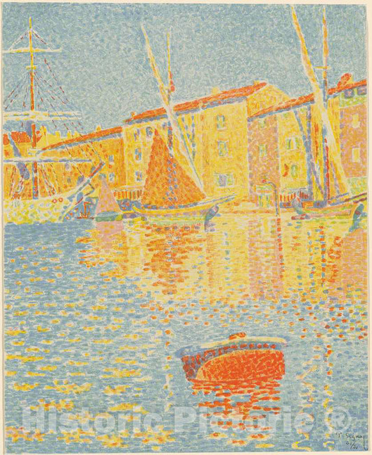 Art Print : Paul Signac, The Buoy (La bouÃ©e), 1894 - Vintage Wall Art