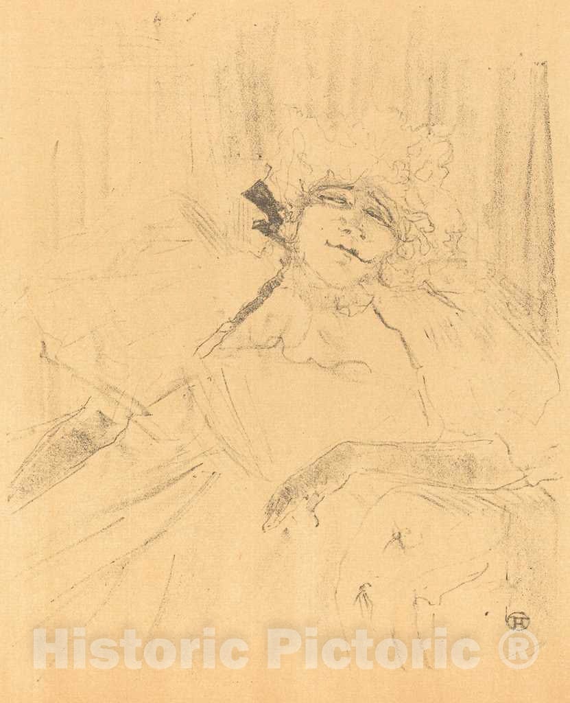 Art Print : Henri de Toulouse-Lautrec, Old Song (Chanson ancienne), 1898 - Vintage Wall Art