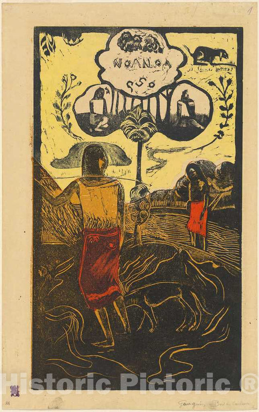 Art Print : Paul Gauguin, Noa Noa (Fragrant, Fragrant), c.1895 - Vintage Wall Art