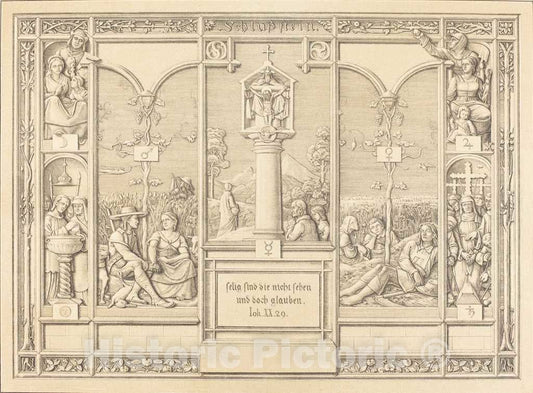 Art Print : Olivier, Tailpiece: Selig sind die Nicht sehen und doch glauben (Blessed are Those who do not, 1823 - Vintage Wall Art
