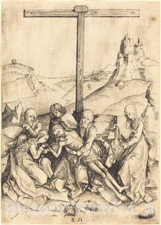 Art Print : The Lamentation, c.1485 - Vintage Wall Art
