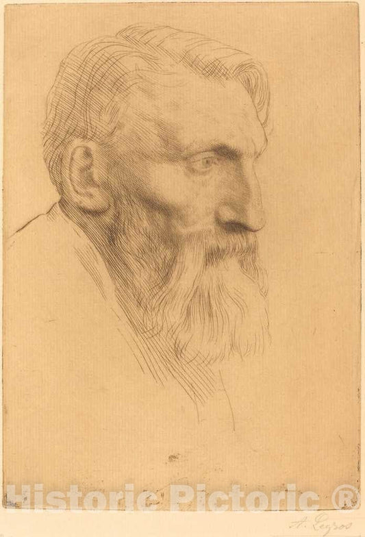 Art Print : Alphonse Legros, Auguste Rodin - Vintage Wall Art