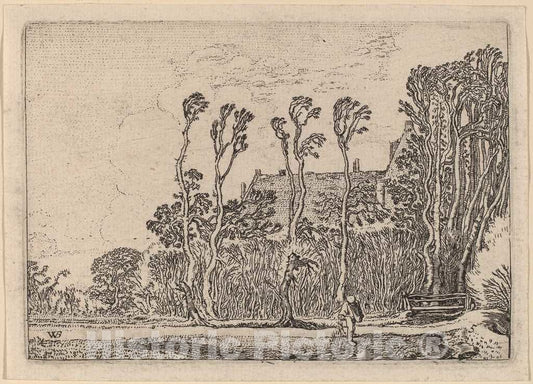 Art Print : Willem Buytewech, The Sower, 1621 - Vintage Wall Art