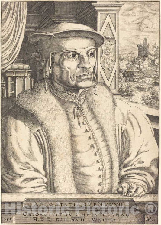 Art Print : Hanns Lautensack, Leonard von Eckh, 1553 - Vintage Wall Art