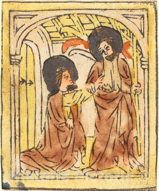 Art Print : Doubting Thomas, c. 1460 - Vintage Wall Art