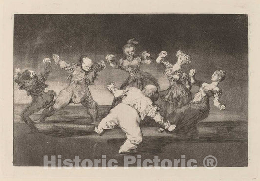 Art Print : Francisco de Goya, Disparate allegre (Merry Folly), in or After 1816 - Vintage Wall Art