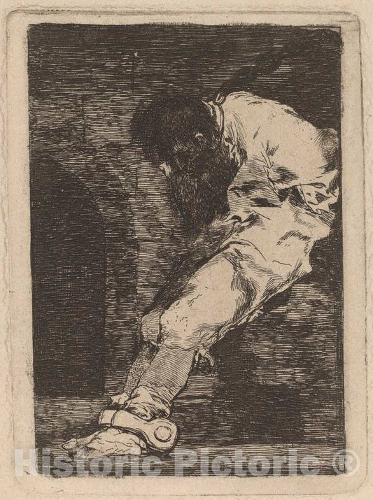 Art Print : Francisco de Goya, Si ES delinquente qe. muera Presto (If He is Guilty, Let Him Die Quickly), c. 1810 - Vintage Wall Art