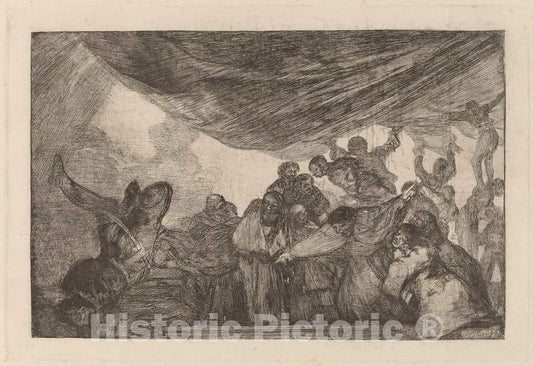 Art Print : Francisco de Goya, Disparate claro (Clear Folly), in or After 1816 - Vintage Wall Art