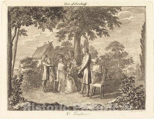 Art Print : Daniel Nikolaus Chodowiecki, Family Grown, 1793 - Vintage Wall Art