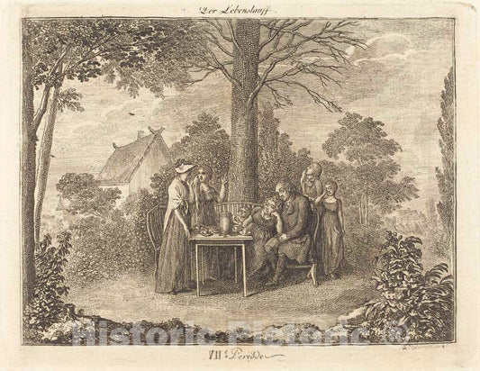 Art Print : Daniel Nikolaus Chodowiecki, Death, 1793 - Vintage Wall Art