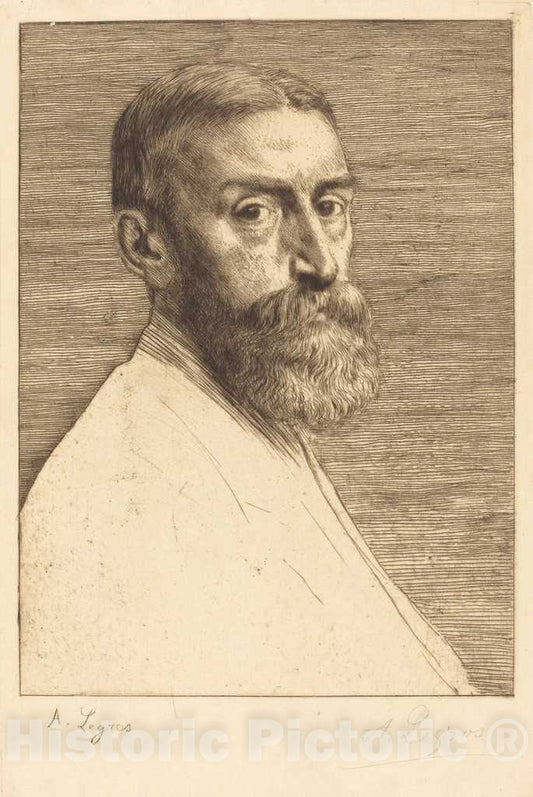 Art Print : Alphonse Legros, Sir E.J. Poynter, P.R.A - Vintage Wall Art