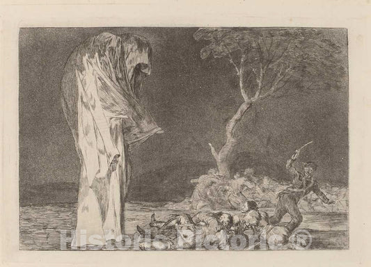 Art Print : Francisco de Goya, Disparate de Miedo (Folly of Fear), in or After 1816 - Vintage Wall Art