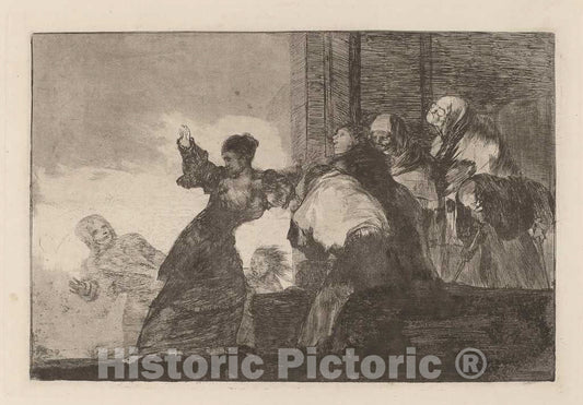 Art Print : Francisco de Goya, Disparate pobre (Poor Folly), in or After 1816 - Vintage Wall Art