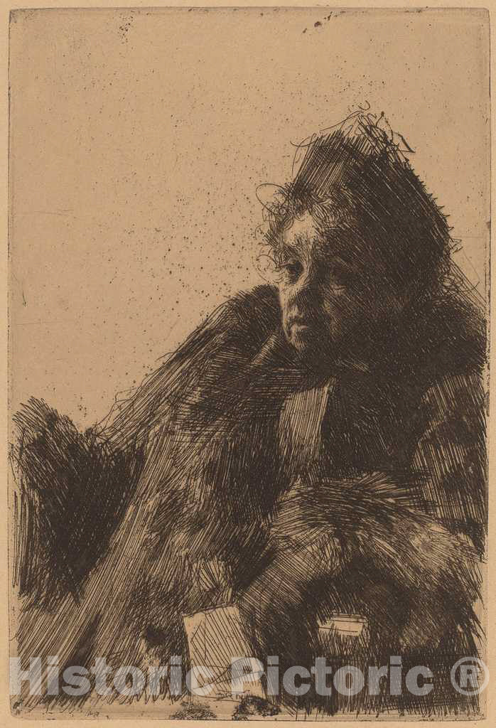 Art Print : Anders Zorn, Madame Simon, II, 1891 - Vintage Wall Art