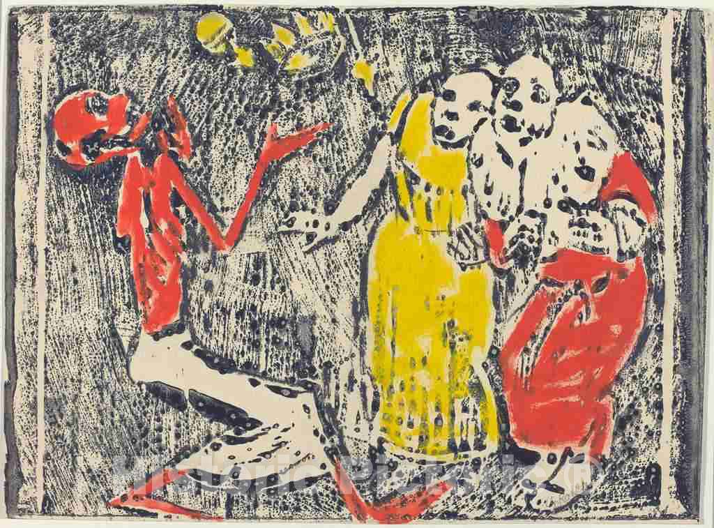 Art Print : Christian Rohlfs, Death as Juggler, c.1919 - Vintage Wall Art