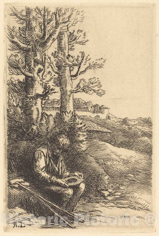 Art Print : Alphonse Legros, Little Beggar (Le Petit Mendiant) - Vintage Wall Art