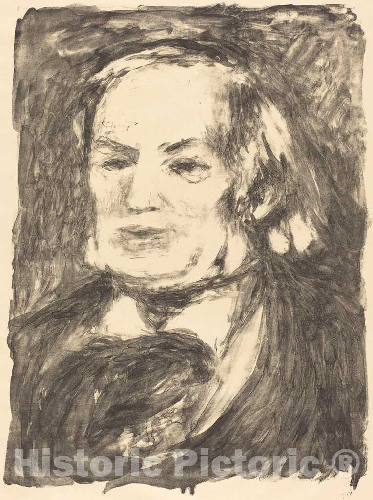 Art Print : Auguste Renoir, Richard Wagner, c. 1900 - Vintage Wall Art