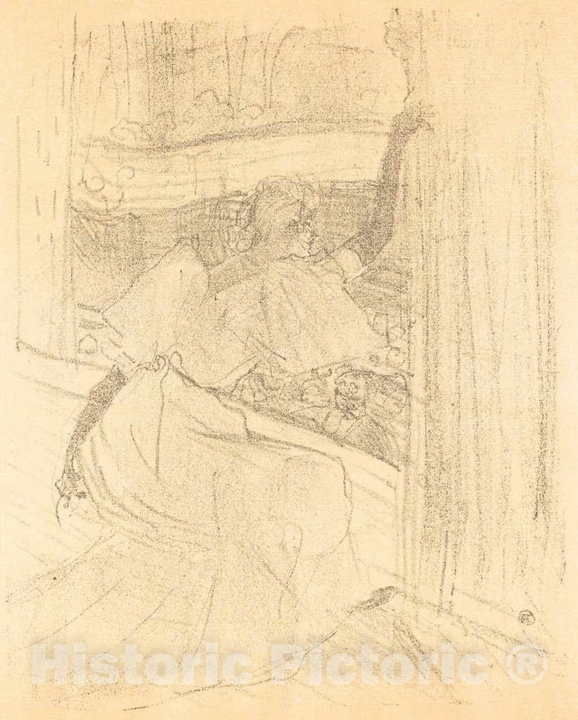 Art Print : Henri de Toulouse-Lautrec, Bowing to The Audience (Saluant le Public), 1898 - Vintage Wall Art