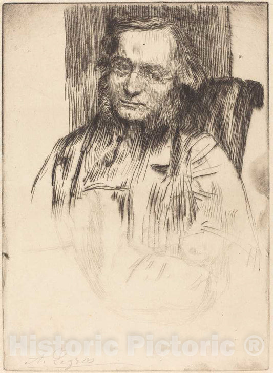Art Print : Alphonse Legros, Edwin Edwards - Vintage Wall Art