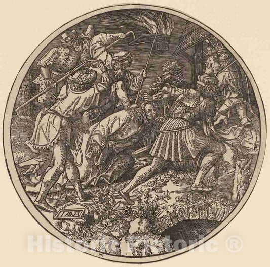 Art Print : Jacob Cornelisz Van Oostsanen, Christ Taken Captive, 1512 - Vintage Wall Art