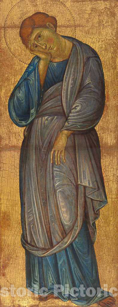 Art Print : The Mourning Saint John The Evangelist, c.1273 - Vintage Wall Art