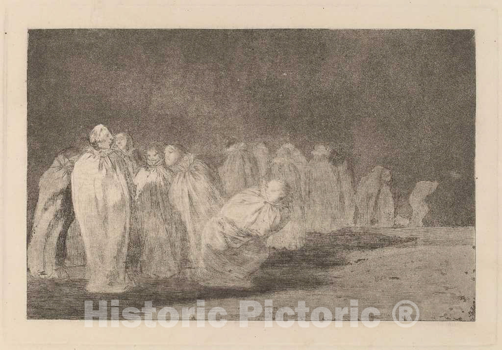 Art Print : Francisco de Goya, Los ensacados (The Men in Sacks), in or After 1816 - Vintage Wall Art