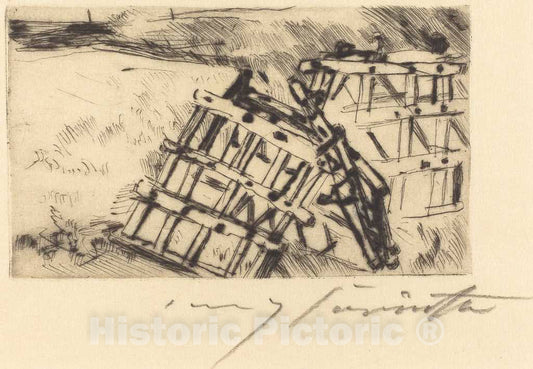 Art Print : Lovis Corinth, Harrow (Egge), 1916 - Vintage Wall Art