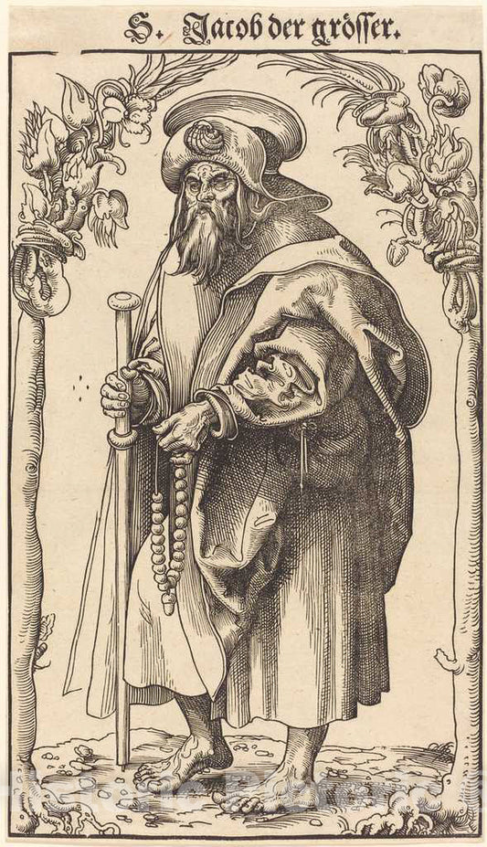 Art Print : Lucas Cranach The Elder, Saint James The Greater - Vintage Wall Art
