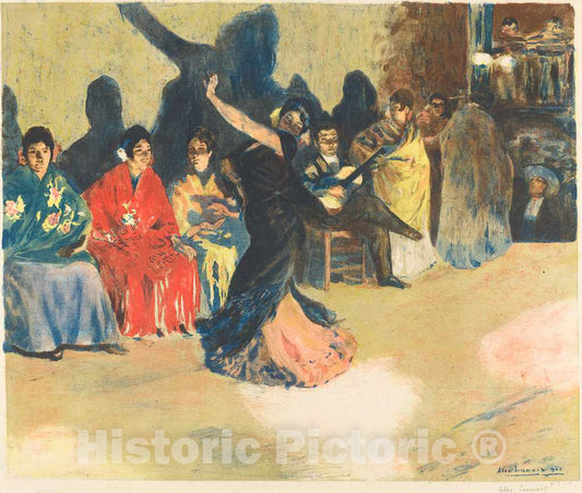 Art Print : Alexandre Lunois, Les panaderos, 1905 - Vintage Wall Art