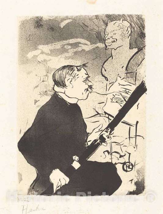 Art Print : Henri de Toulouse-Lautrec, for You (Pour TOI!.), 1893 - Vintage Wall Art