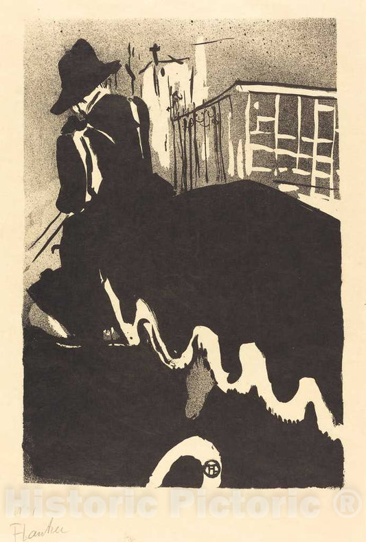 Art Print : Henri de Toulouse-Lautrec, Last Ballad (Ultime Ballade), 1893 - Vintage Wall Art