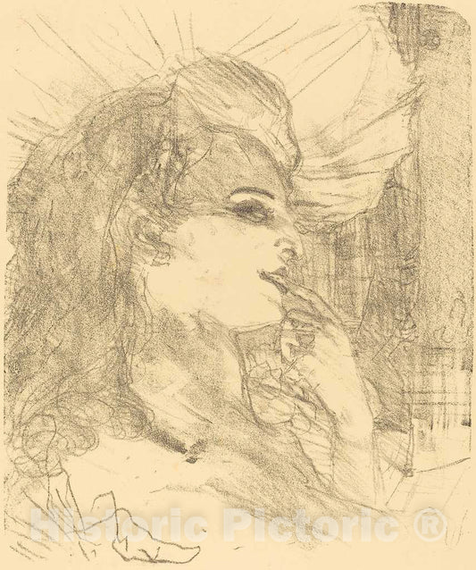 Art Print : Henri de Toulouse-Lautrec, Anna Held, 1896 - Vintage Wall Art