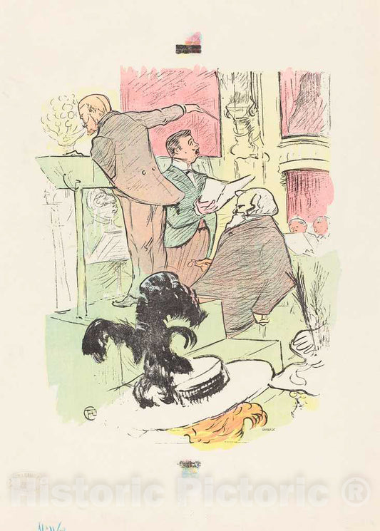 Art Print : Henri de Toulouse-Lautrec, Les Grands Concerts de l'Opera, 1895 - Vintage Wall Art