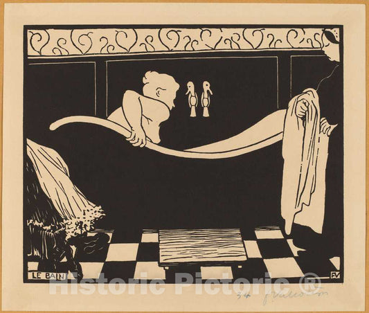 Art Print : FÃ©lix Vallotton, Le Bain (The Bath), 1894 - Vintage Wall Art